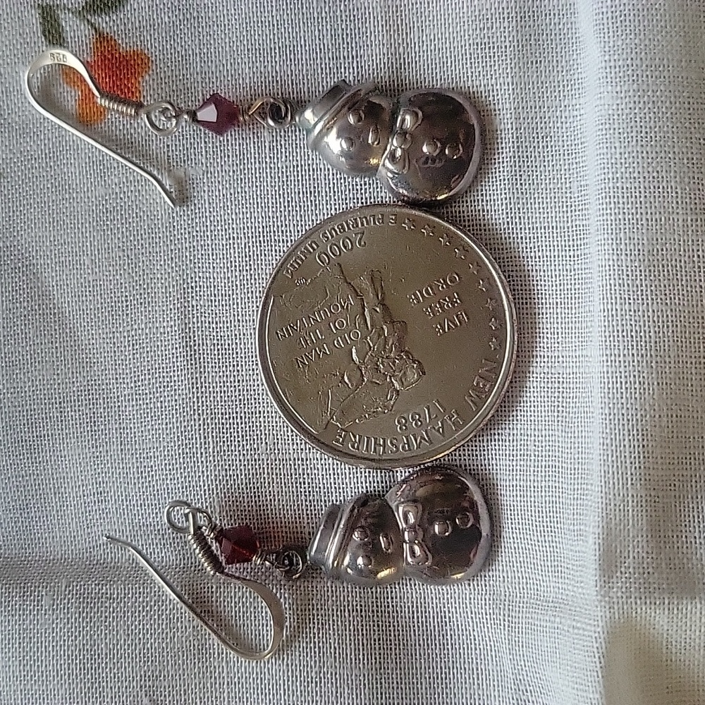 Holidays snowman earrings, set of 3 - Picture 11 of 13